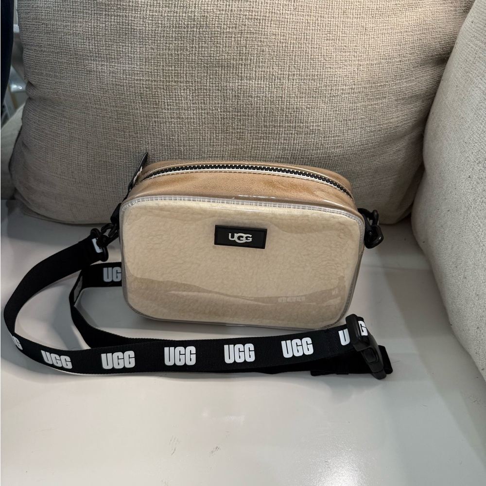 UGG JANEY II CLEAR SHEEPSKIN CROSSBODY SHOULDER BAG  HANDBAG